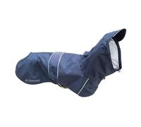 Croci Hiking City Impermeable Ajustable para Perros Chaqueta Transpirable Reflectante Cortavientos para Perros Grandes y Pequeños (Azul, M, 50 cm)