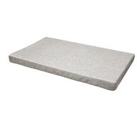 Croci Hydro - Cojín para Perro Rectangular, Impermeable, Impermeable, desenfundable, Lavable, fácil de Limpiar, Beige, 50 x 80 x 6 cm
