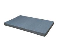 Croci Hydro - Cojín para Perro Rectangular, Impermeable, Impermeable, desenfundable, Lavable, fácil de Limpiar, Azul, 50 x 80 x 6 cm