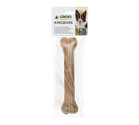 Croci King Bone - Hueso para Perros - Bocadillo de recompensa masticable para Perros de Piel de Vaca Natural, Palo Dental para Limpieza Dental, 15 cm - 100 g