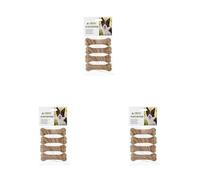 Croci King Bone - Hueso para Perros de Piel de Vaca Natural, 8 cm, 4 Unidades (Paquete de 3)