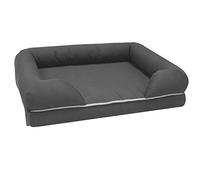 Croci Revenant Limitless, Cama Para Perro, Cama Viscoelástica, Sofá Ergonómico Con Funda Lavable, Cojín Impermeable, Cama Para Perro Talla S, Medida 65X51 Cm, Gris