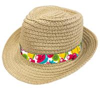 Croci Sombrero Cruzado para Mascotas, Sombrero de Paja para Perros y Gatos | Frutas DE Lujo | Medida: 11 CM
