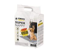 Croci Super Nappy Carbón Activado - Colchonetas Higiénicas Para Perros 57X84 Cm - 30 Piezas, Calzoncillos Para Perros Y Mascotas, Para Pis De Perros Y Gatos Ultra Absorbentes Desechables