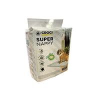 Croci Super Nappy Daisy - Colchonetas Higiénicas Para Perros 57X54 Cm 30 Piezas - Travesaños Para Perros Y Mascotas, Para Pis De Perros Y Gatos Ultra Absorbentes Desechables, Antiolor Y Perfumadas
