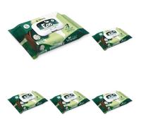 Croci Toallitas Húmedas Ecológicas para Perro Y Gato, Biodegradables para Tirar Al Inodoro, Talco Y Flores Blancas - 30Uds (Paquete de 5)