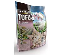 Croci Tofu Clean Litter Cherry Blossom Perfumada 10L - Arena Aglomerante Para Gatos, Biodegradable, Descarga Por El Inodoro, 100% Vegetal, Arena Antiolor De Larga Duración