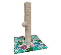 Croci Tropical - Rascador para Gatos Adultos, Grandes y pequeños, Alfombra con árbol de 42 cm y Cuerda con Bola, Juego calmante para Gatos, rascador de sisal, Juegos para Animales de casa