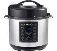 Crock-Pot Express Pressure Cooker | 12-in-1 Programmable Multi-Cooker | Slow Cooker | Food Steamer and Saute | 5.6 L | Energy Efficient | Stainless Steel [CSC051]