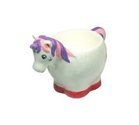 Crockery Critters Huevera - Unicornio de Deluxebase. Lindas hueveras de cerámica con forma de animales para niños y adultos