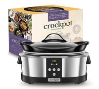 Crockpot Olla de Cocción Lenta Digital | 5,7 L (5-6 Personas) | Para Preparar Multitud de Recetas | Acero Inoxidable Color Plateado [SCCPBPP605]