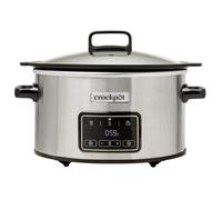 Crockpot Olla digital de cocción lenta Sizzle & Stew | 3.5 L (3-4 Personas) | Recipiente extraíble apto para placas de inducción | Carne y verduras | Enchufe EU 2 Pin | Acero inoxidable [CSC111X]
