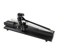 Crocmeter manual para pruebas de resistencia al roce en seco y húmedo. Cuenta con cabezal de fricción de 16 mm y pantalla de conteo. Ideal para la evaluación de teñidos y estabilidad superficial.