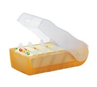CROCO Lern-, Telefon- und Karteibox A7 (orange/trans./klar.) Naranja translúcido