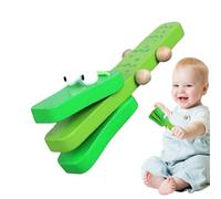 Crocodile Castanet - Castanets de Madera de Dibujos Animados | Blapper de música de percusión Suave y Duradera | Toy de Instrumento Musical Educativo para bebés niños Ritmo de Ritmo de Aula