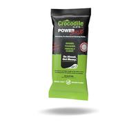 Crocodile Cloth PowerScrub - 10 paños de limpieza de doble superficie, 10 x 15 pulgadas, grandes, húmedos, absorbentes y desechables. Seguro para la piel y múltiples superficies.