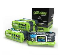 Crocodile Cloth Toallitas de limpieza automática, 600 unidades (6 paquetes de 100) XL de 15 x 10 pulgadas, toallitas resistentes para desengrasante de motor, detalles, neumáticos, herramientas y