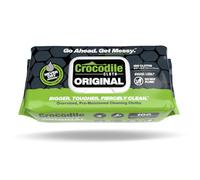 Crocodile Cloth Toallitas de limpieza originales, 100 toallitas de limpieza industriales de manos y herramientas (15 x 10 pulgadas), paños de limpieza grandes para múltiples superficies, solución a