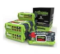 Crocodile Cloth Toallitas para parrilla, 640 unidades (8 paquetes) - Paños de limpieza extra grandes de 15 x 10 pulgadas, seguros para la piel y superficies, prehumedecidos con aloe y vitamina E