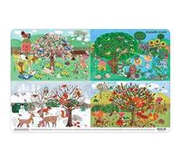 Crocodile Creek 3828451 - Mantel individual (28 x 33,5 cm), diseño de cuatro estaciones