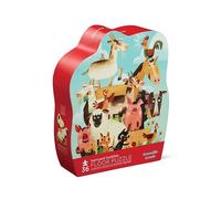 Crocodile Creek - Barnyard Buddies - Rompecabezas de 36 piezas con caja resistente para almacenamiento, tamaño completo grande de 20 x 27 pulgadas, diseñado para niños a partir de 3 años