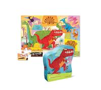 Crocodile Creek - Dinosaurio - Rompecabezas de 36 Piezas con Caja Resistente para Almacenamiento, tamaño Completo Grande de 20 x 27 Pulgadas, diseñado para niños a Partir de 3 años