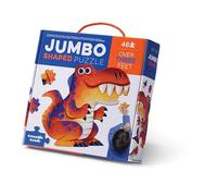 Crocodile Creek Jumbo Dinosaurios Jumbo - Puzzle de 48 piezas de gran tamaño (más de 90 cm, cartón resistente, FSC, aprendizaje juguetón a partir de 4 años)