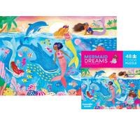 Crocodile Creek Maxi puzzle - 48 piezas - Sueños de sirenas - A partir de 4 años