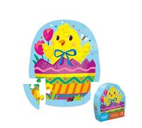 Crocodile Creek Mini puzzle de huevo de Pascua, 12 piezas, a partir de 2 años, juguete