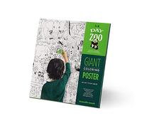 Crocodile Creek Póster gigante para colorear para niños, tamaño 44 x 33 pulgadas, Día en los jardines, páginas grandes para colorear, ideal para regalos y actividades grupales para niños