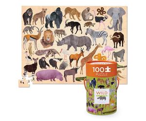 Crocodile Creek - Puzzle - 36 Animales Salvajes - 100 Piezas