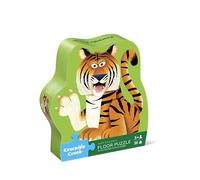 Crocodile Creek - Puzzle de 36 piezas de animales salvajes para niños de 3 años y mayores. Puzzle gigante más de 60 cm. Juego educativo y colorido con animales de la sabana y selva tropical