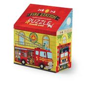 Crocodile Creek Rompecabezas de estacion de Bomberos, 24 Piezas, 1 EA