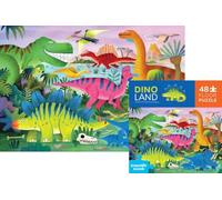 Crocodile Creek rompecabezas dinosaurio mundo 48 piezas maxi rompecabezas para niños