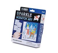 CROCODILE CREEK Winter Fun Sparkle Scratch Art 6 unidades, 1 EA