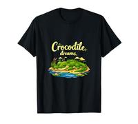 Crocodile Dreams Lindo Vida Silvestre Juego de Palabras Alligator River Art Camiseta