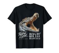 Crocodile Jaws Wild Animal Urban Streetwear Heavy Metal Y2K Camiseta