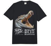 Crocodile Jaws Wild Animal Urban Streetwear Heavy Metal Y2K Comfort Colors Adult Heavyweight T-Shirt
