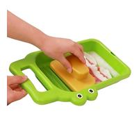 Crocodile Mini Washing Board - Portable Hand-held Manual Washboardds | Kids Hand Washing Training | For Dorm Travel Camping Home School Laundry