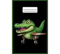 Crocodile Plane Journal: Part of the Brain Rot Collection - Themed for Kids, Teens & Adults - with Lined Pages