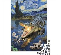 Crocodile Puzzle 1000 Piezas Adultos para Decoración Diversión Colorido Regalos A Partir De 14 Años 1000pcs (75x50cm)