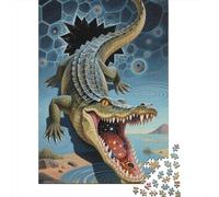 Crocodile Puzzle 1000 Piezas Adultos para Decoración Pasatiempo Creativo Colorido Regalos A Partir De 14 Años 1000pcs (75x50cm)