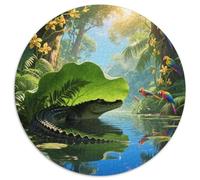 Crocodile Puzzle Imposible,desafío for Adults Crocodile Juego Educativo 1000 Piezas Obra De Arte De Juego De para Adultos, Regalos A Partir De 14 Años 1000pcs (67.5x67.5cm)
