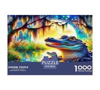Crocodile Puzzles Imposible,desafío for Adults Juego Educativo 1000 Piezas Obra De Arte De Juego De para Adultos Y Niños A Partir De 12 Años 38x26cm/1000pcs