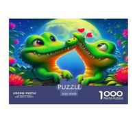 Crocodile Puzzles Imposible,desafío para Adultos Entretenimiento Creativo 1000 Piezas Obra De Arte De Juego De para Adultos Y Niños A Partir De 12 Años 70x50cm/1000pcs