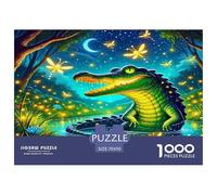 Crocodile Puzzles Imposible,desafío para Adultos Juego Educativo 1000 Piezas Obra De Arte De Juego De para Adultos, Regalos A Partir De 14 Años 70x50cm/1000pcs