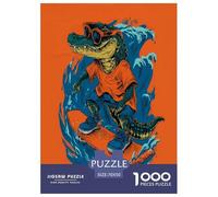 Crocodile Puzzles Imposible, Juego Educativo 1000 Piezas para Adultos Y Niños, Regalos A Partir De 12 Años 70x50cm/1000pcs