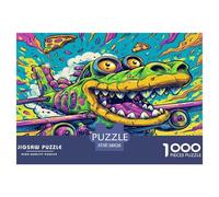 Crocodile Puzzles Imposible, Juego Educativo 1000 Piezas para Adultos Y Niños, Regalos A Partir De 12 Años 38x26cm/1000pcs