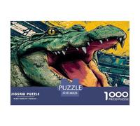 Crocodile Puzzles Imposible, Juego Educativo 1000 Piezas para Adultos Y Niños, Regalos A Partir De 12 Años 38x26cm/1000pcs