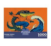Crocodile Puzzles Imposible, Juego Educativo 1000 Piezas para Adultos Y Niños, Regalos A Partir De 12 Años 38x26cm/1000pcs
